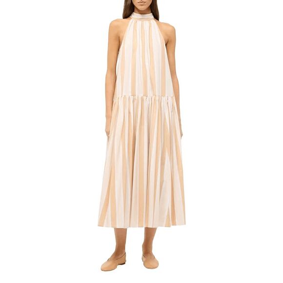 Staud Marlowe Striped Dress Size XL $395 - Picture 1 of 11